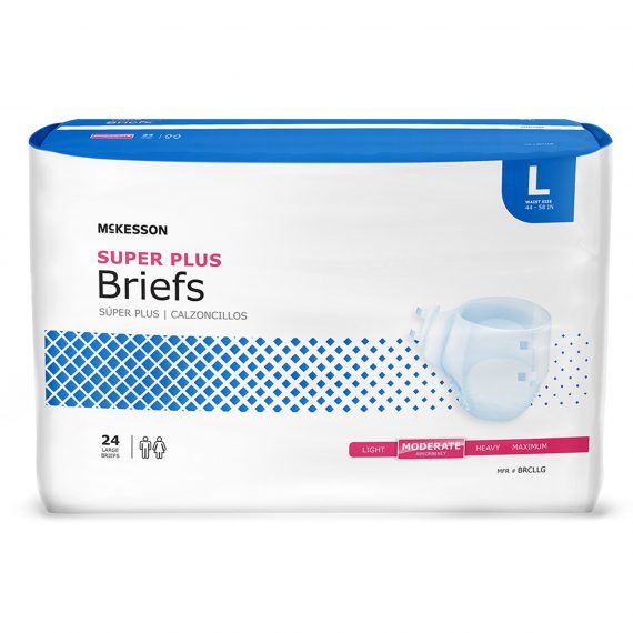 BRIEF, TAB CLSR SUPER PLUS LG44-58 (24/BG 3BG/CS)