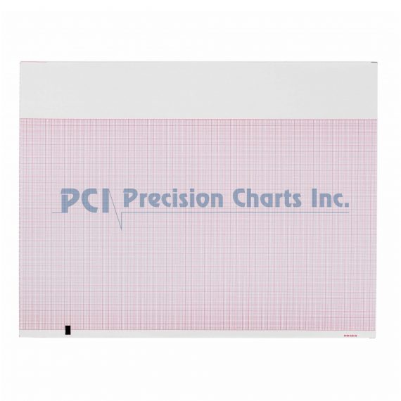 PAPER, ECG F/MORTARA Z-FOLD RED GRID 8.5"X11" (12P PRECHT