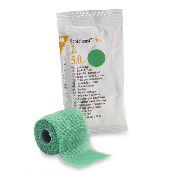 TAPE, CAST SCOTCHCAST 2"X4YDSGRN (10RL/BX)           3MORTH