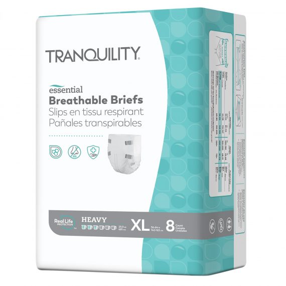 BRIEF, INCONT TRANQUILITY HVYABSRB XLG (8/BG 8BG/CS)