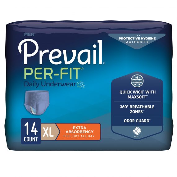 UNDERWEAR, PREVAIL PER-FIT MEN58"-68" (14/BG 4BG/CS)