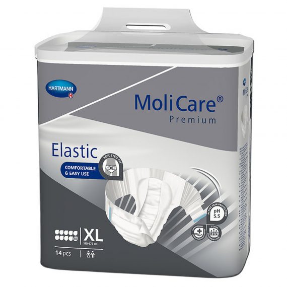 BRIEF, MOLICARE PREMIUM ELASTIC 10D XLG (14/PK 4PK/CS)