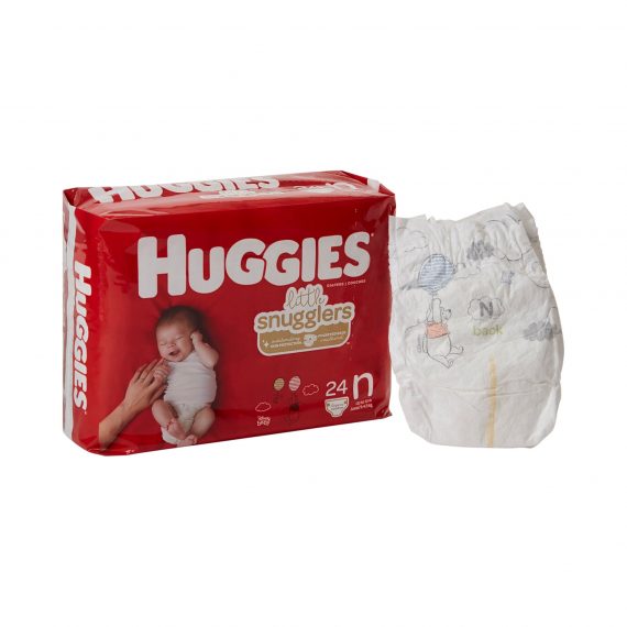 DIAPER, HUGGIES NWBRN (24PK,12PK/CS) KCLAPC