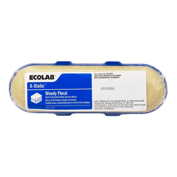 BLOCK, ODOR X-STATIC LAUNDRY WOODY FLORL 150GM(12/ ECOLAB