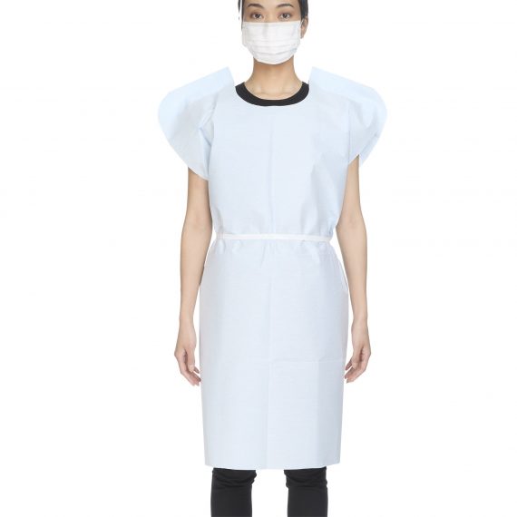 GOWN, EXAM T/P/T F/B OPN BLU 30X42 (50CS)             MGM18