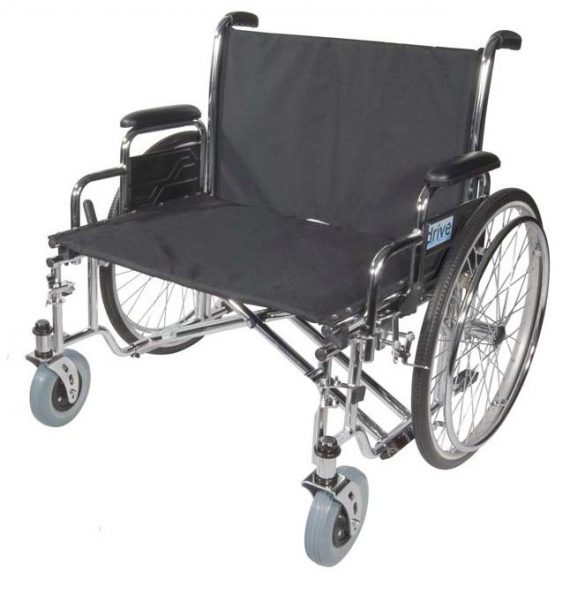 WHEELCHAIR, SENTRA DET ARM 26"D/S