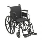 WHEELCHAIR, LIGHTWEIGHT CRUISER III 18" 300LB CAP