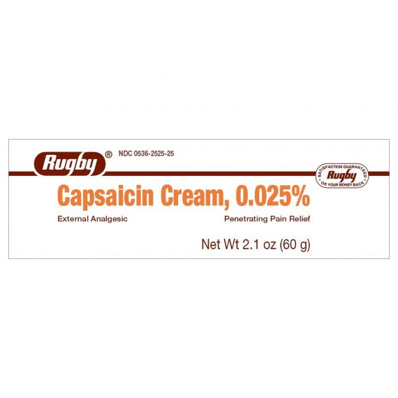 CAPSAICIN, CRM .025% 60GMMJRUGB