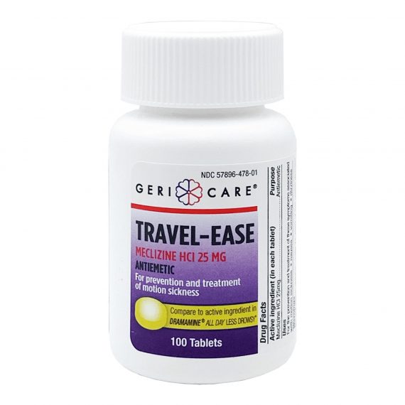 MECLIZINE, TAB 25MG (100/BT 12BT/CS)