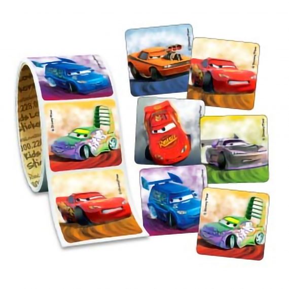 STICKER, DISNEY CARS 1 5/8" (100/RL)                  MDBADG