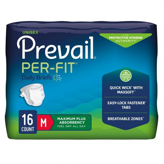 BRIEF, PR-FIT WHT MED (16/PK 6PK/CS) FIRSTQ