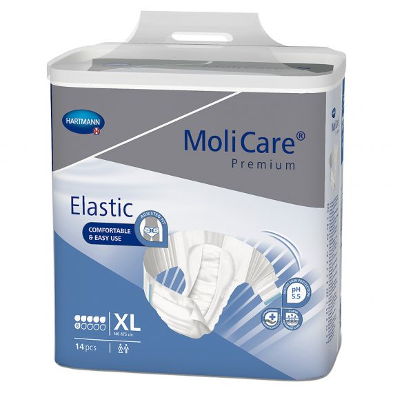 BRIEF, MOLICARE PREMIUM ELAS DISP 6D XLG (14/BG 4BG/CS)