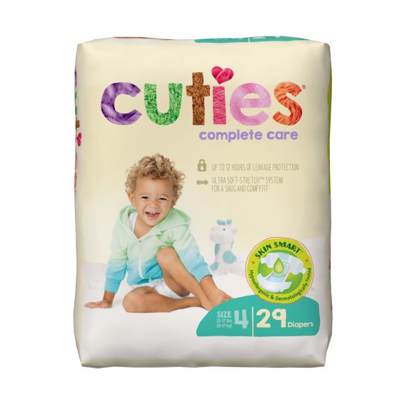 DIAPER, BABY CUTIES COMPLETE CARE JUMBO SZ4 (29/BG 4BG/CS)