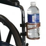 HOLDER, BEVERAGE F/WHEELCHAIRSTD ARM BLK PRESTN