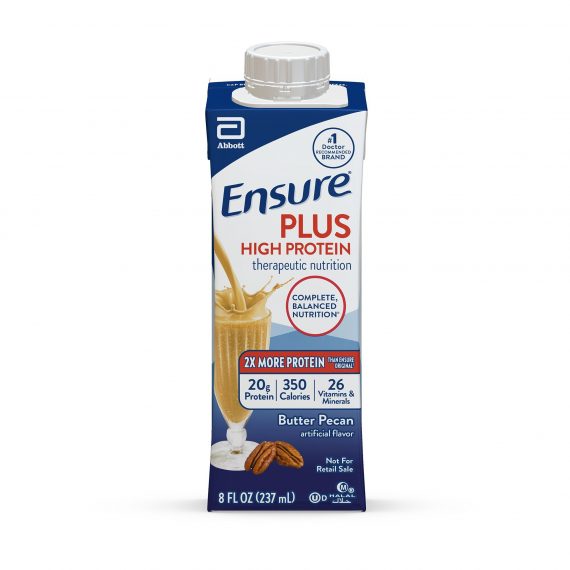 ENSURE PLUS, HIGH PROTEIN BUTTER PECAN 8OZ (24/CS)