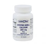OYSTER SHELL CALCIUM, TAB 250MG +VITMN D3 125IU (100/BT)