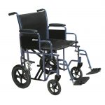 CHAIR, TRANSPORT STEEL 20" BLUD/S