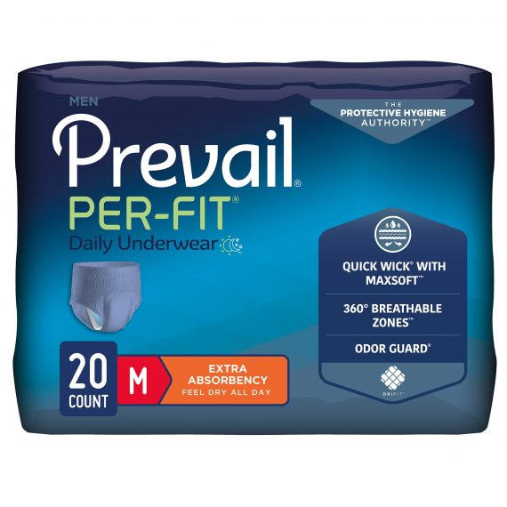 UNDERWEAR, PREVAIL PER-FIT MEN34"-36" (20/BG 4BG/CS)