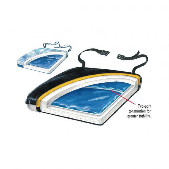 CUSHION, ECONO-GEL POLY CVRSKLCRE