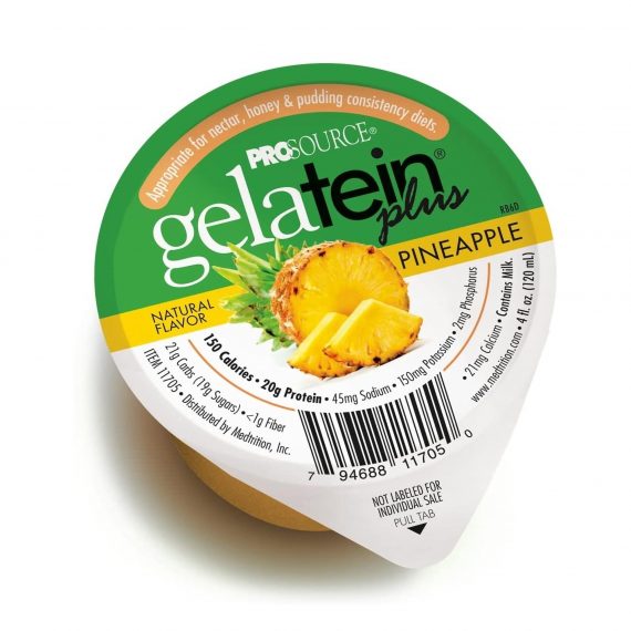 NUTRIENT, GELATIN PLUS PINEAPPLE 4OZ CUP (36/CS)