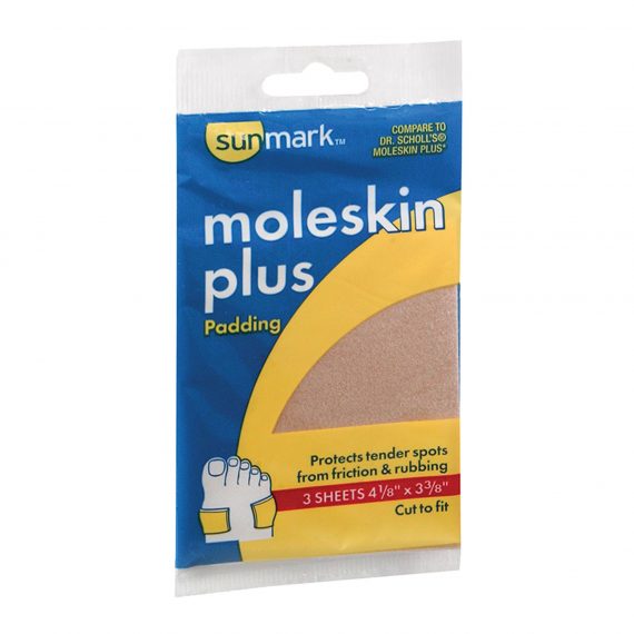 PADDING, MOLESKIN PLUS 4 1/8"X3 3/8" (3/PK) MGM99