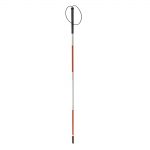 CANE, BLIND FLDNG RED/WHT ALUMDRVMED