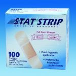 BANDAGE, ADHSV SHEER STAT-STRIP 1"X3" (100/BX) DERSCI
