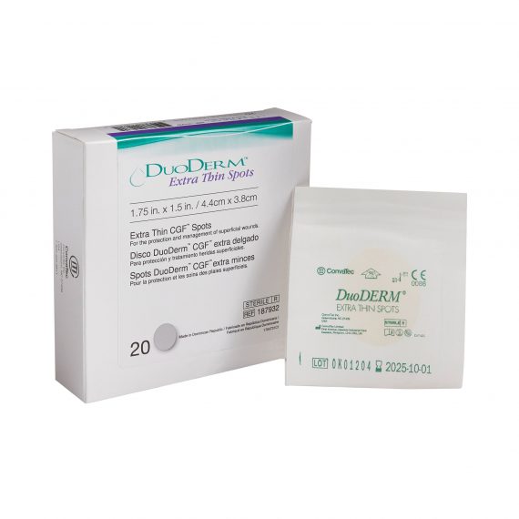 DRESSING, DUODERM X-THIN OVAL1 3/4X1 1/2 (20/BX)     CONVTC