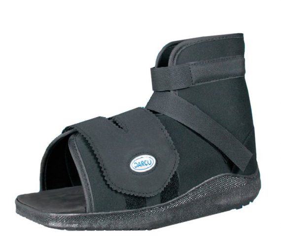 BOOT, CAST SLIMLINE W/SQ TOE BLK LG (36/CS) DARCO