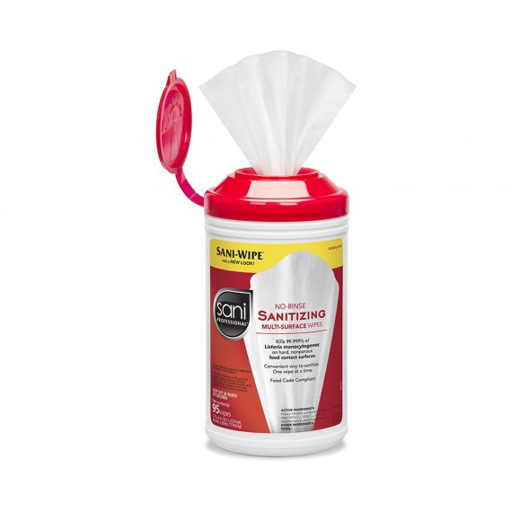 WIPE, SANITIZING SANI PRO NO-RINSE XLG (95/CN 6CN/CS)