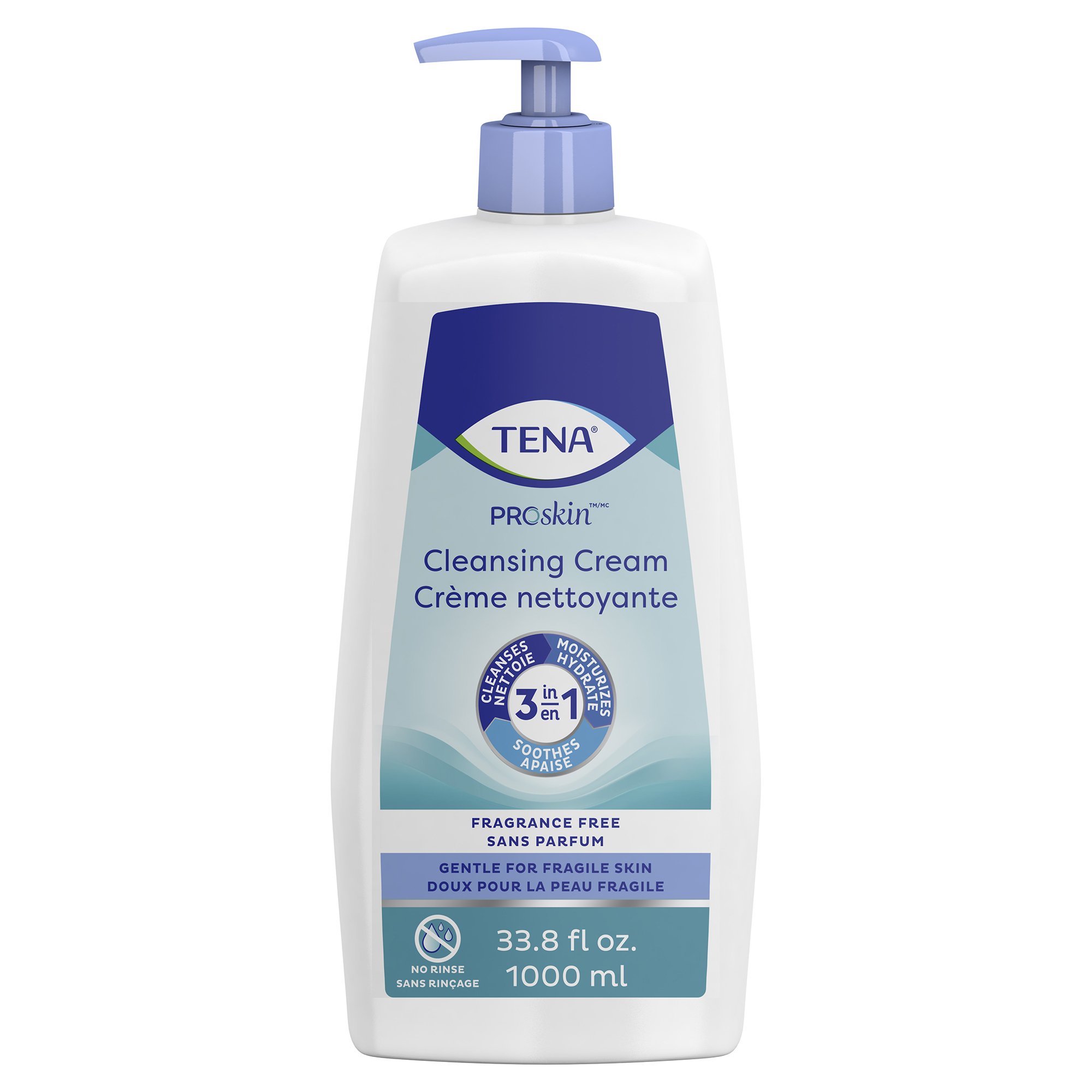 CREAM, CLEANSING SKIN TENA UNSCNTD PMP BT 33.8FL O SCAPER