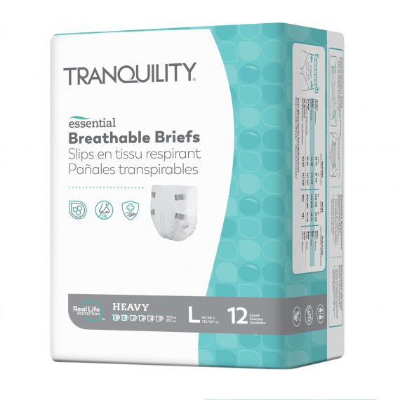 BRIEF, INCONT TRANQUILITY HVYABSRB LG (12/BG 6BG/CS)