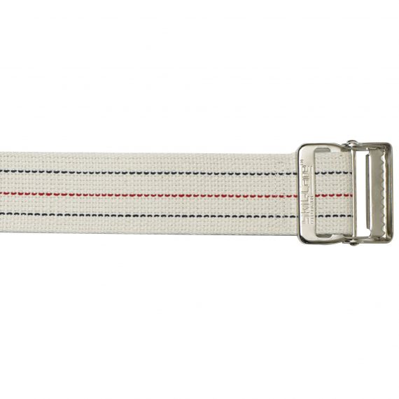 BELT, GAIT BARIATRIC W/METAL BUKLE WHT 72" SKLCRE