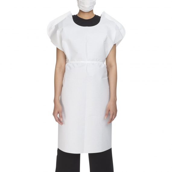 GOWN, EXAM T/P/T WHT 30X42 (50/CS)                    MGM18