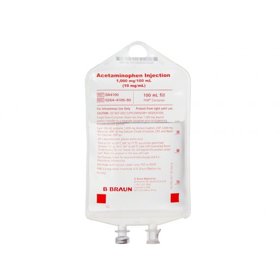 CONTAINER, INJ ACETAMINOPHEN IVA 1000MG/100ML (24/CS)