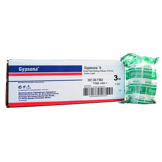 PLASTER, ROLL GYPSONA LPL2 XFAST 3"X3YDS (12/BX)      SNCAST