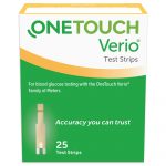 TEST STRIP, BLD GLUC ONETOUCHVERIO (25/BX 24BX/CS)