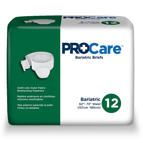 BRIEF, INCONT PROCARE BARI 2XLG 62-73" (12/BG 4BG/CS) FIRSTQ