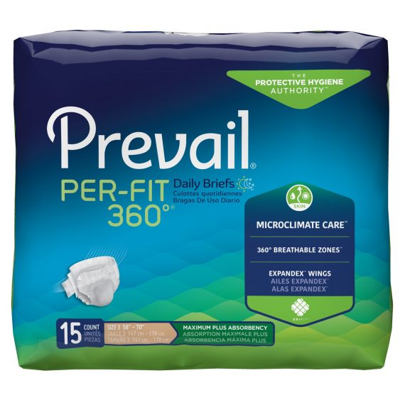 BRIEF, INCONT PREVAIL PER-FIT360 SZ3 (15/BG 4BG/CS)