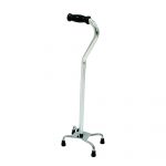 CANE, QUAD SM BASE SLVR (4/CS)DRVMED