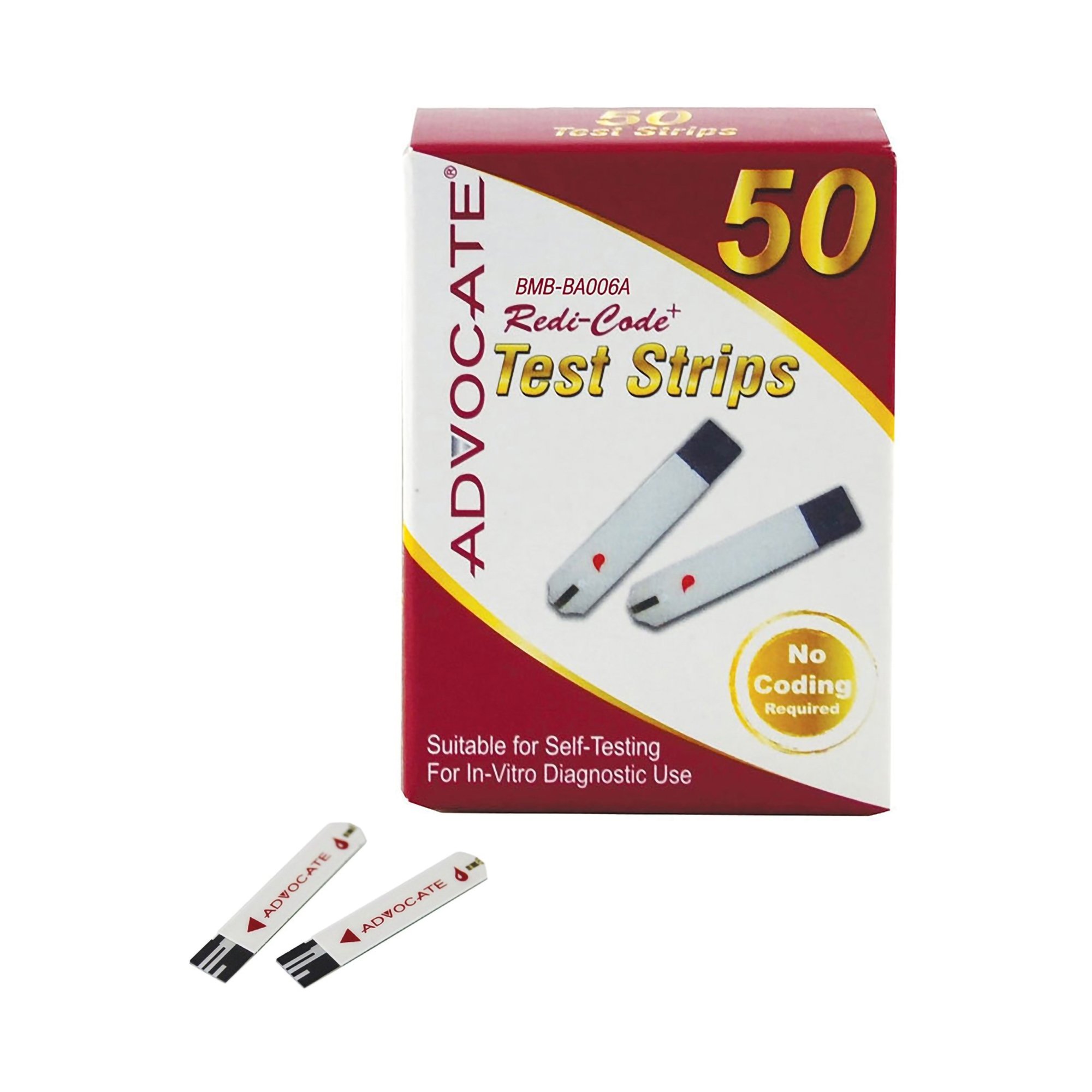 TEST STRIP, BLD GLUC ADVCT REDI-CODE (50/BX 20BX/PK 20PK/CS)
