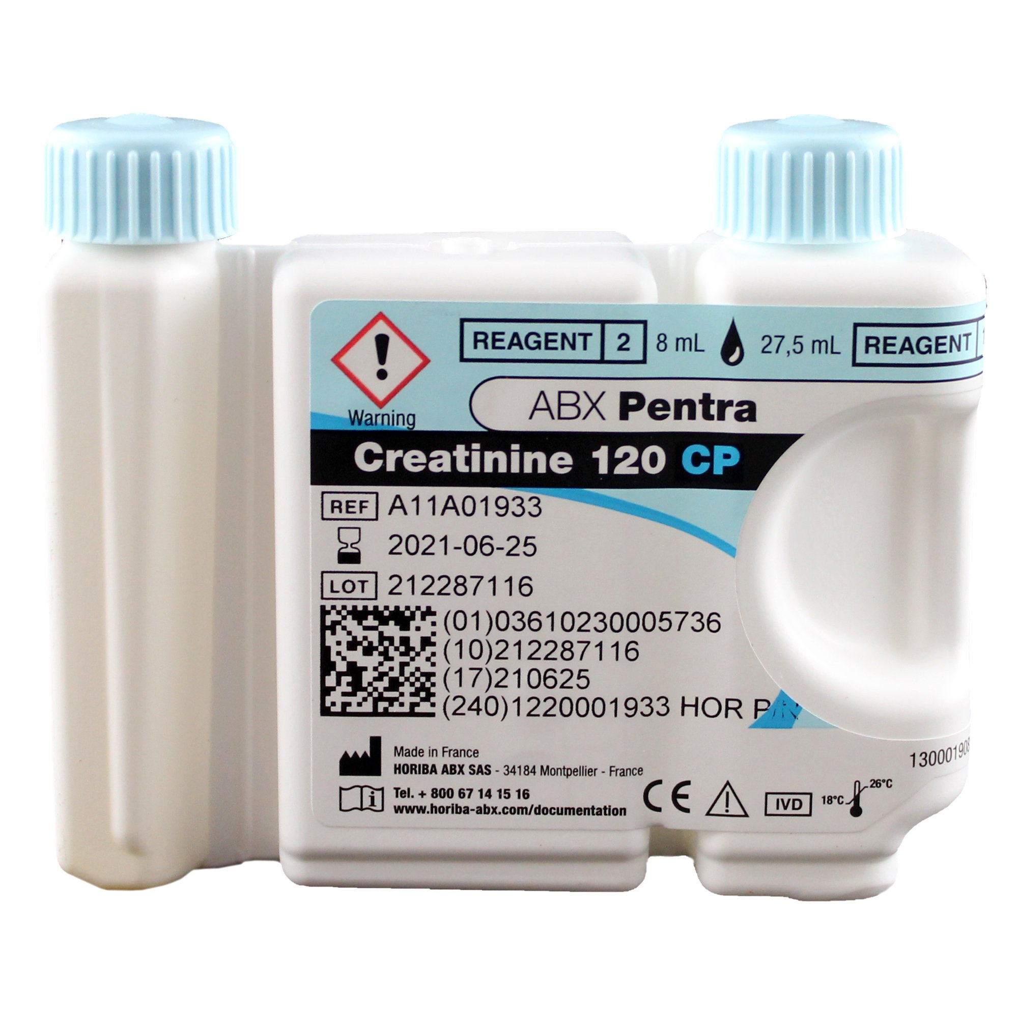 REAGENT, CREATININE 120CP JAFFE 120/130 HORIBA