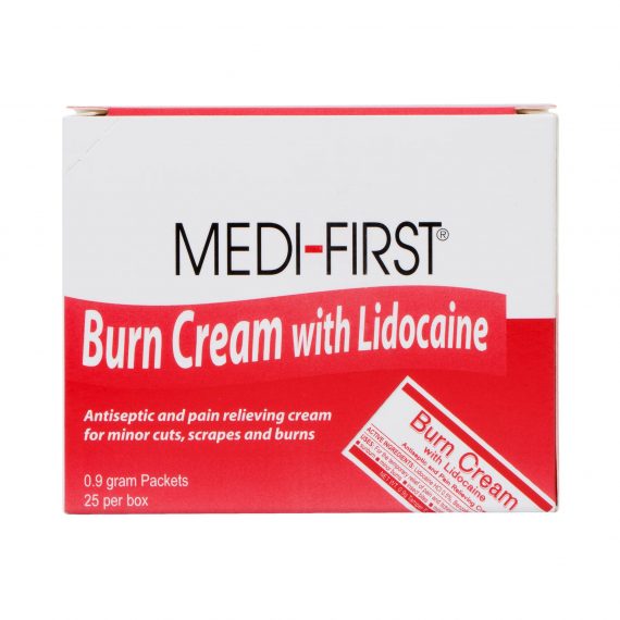 BURN CREAM W/LIDOCAINE, CRM  0.9GM (25/BX)            MEDPRO