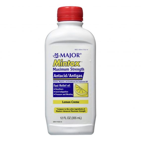 MINTOX XS, SUSP 400-400-40MG 12OZ 9MAJOR