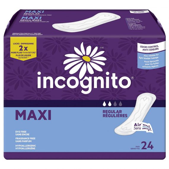 PAD, MAXI 9.7" FRSH UNSCNTD REG (24/PK 12BG/CS)