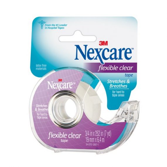 TAPE, FIRST AID W/DSPN LF CLR3/4"X7YDS (6/BX 4BX/CS) 3MCONS