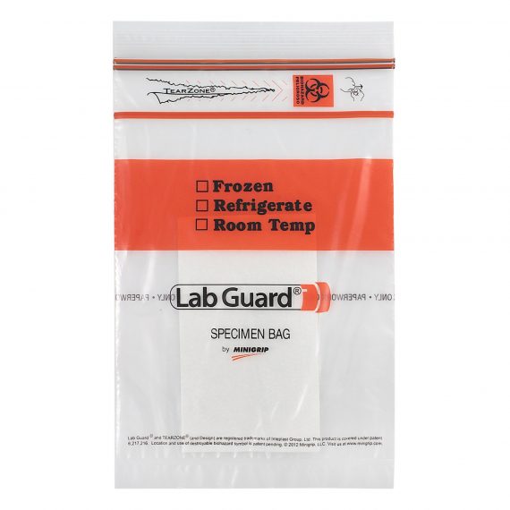 BAG, BIOHAZ 6X9" W/ABSORB PAD(1000/CS)