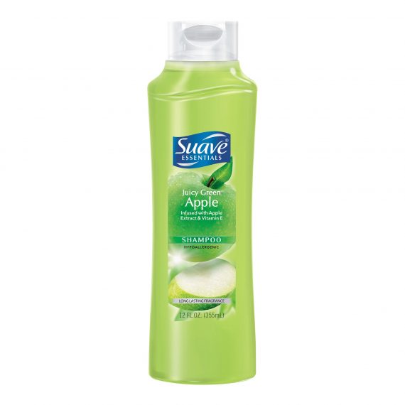 SHAMPOO, SUAVE ESSENTIALS JUICY GRN APPLE 15OZ