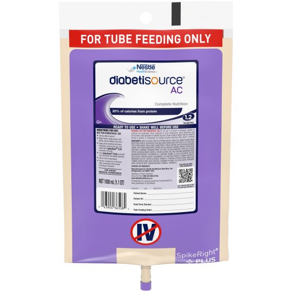 DIABETISOURCE AC, CLSD SYSTEM1000ML (6/CS) NESTLE