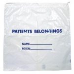 BAG, PATIENT BELONG 20"X20" CLR (250/CS) DONVAN